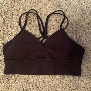 Lululemon Black Sports Bra size 6 with padding